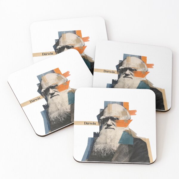 Item preview, Darwin – Evolution Collage Portrait Art Print | Science Natural Selection Biology Poster designed and sold by OzzFrequency.