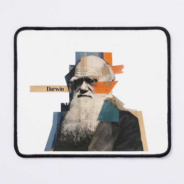 Item preview, Darwin – Evolution Collage Portrait Art Print | Science Natural Selection Biology Poster designed and sold by OzzFrequency.
