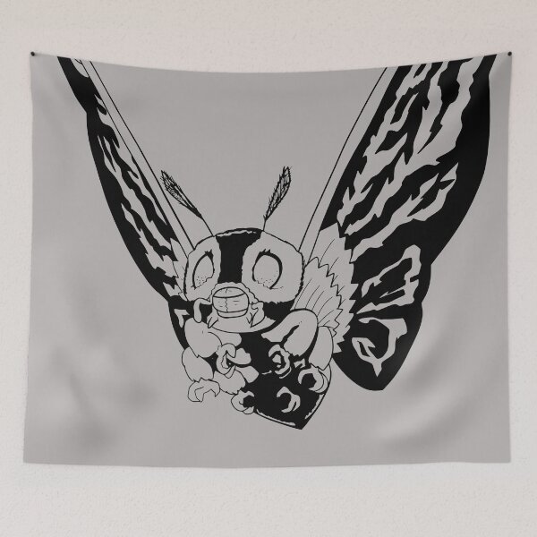 Item preview, Mosura Mothra Retro Style Japanese Monster Poster designed and sold by Montoya91.