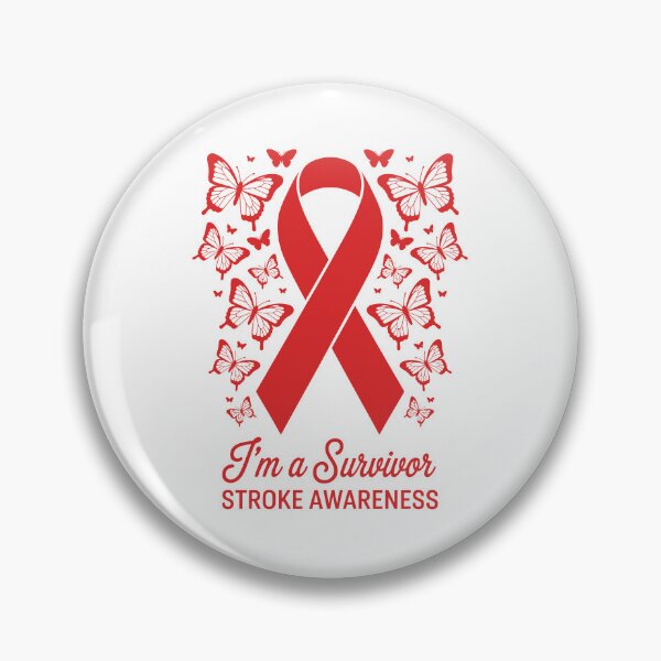 Item preview, Stroke Awareness Ribbon and Butterflies designed and sold by jkrphoto.