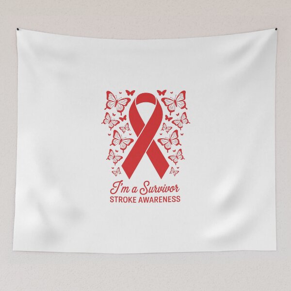 Item preview, Stroke Awareness Ribbon and Butterflies designed and sold by jkrphoto.