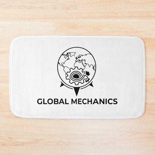 Item preview, Global Mechanics Engineering World Logo designed and sold by JeevanStickers.
