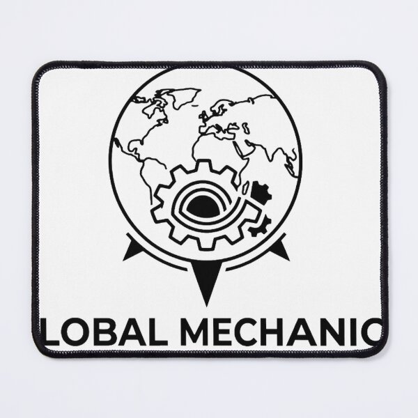 Item preview, Global Mechanics Engineering World Logo designed and sold by JeevanStickers.