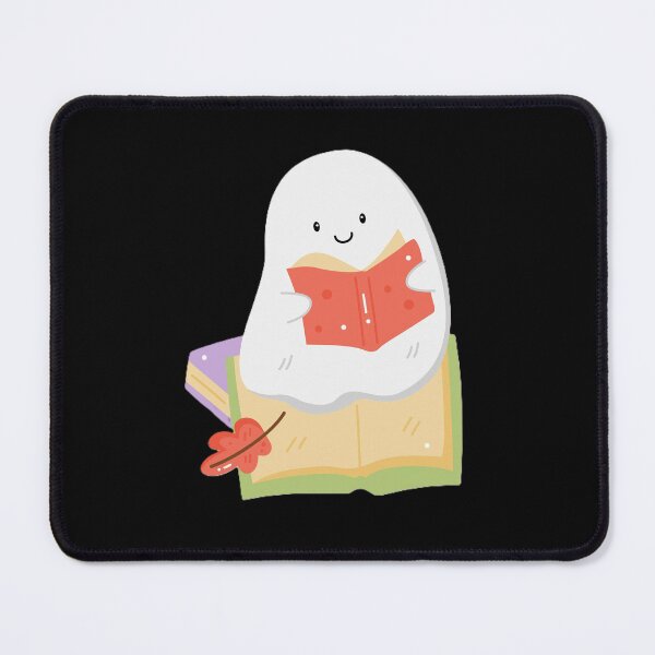 Item preview, Cute Ghost Reading Books Illustration designed and sold by BlackBoneArt.