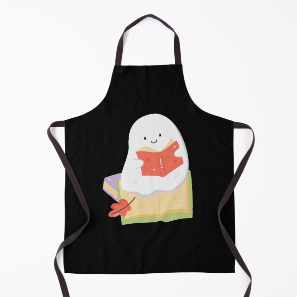 Item preview, Cute Ghost Reading Books Illustration designed and sold by BlackBoneArt.
