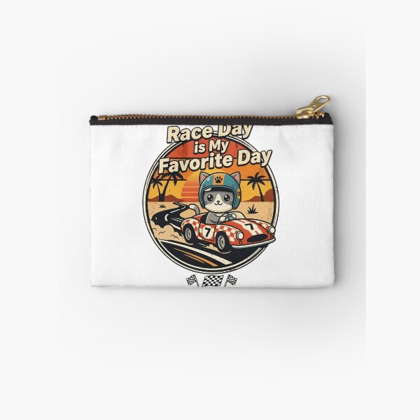 Item preview, Race Day Is My Favorite Day Cute Racing Cat Indy 500 Style designed and sold by Basma Designs | Funny Shirts, Stickers & Mugs.