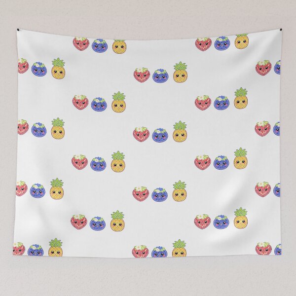 Item preview, Kawaii Fruit Trio Dot Art designed and sold by Cardiff Creative.