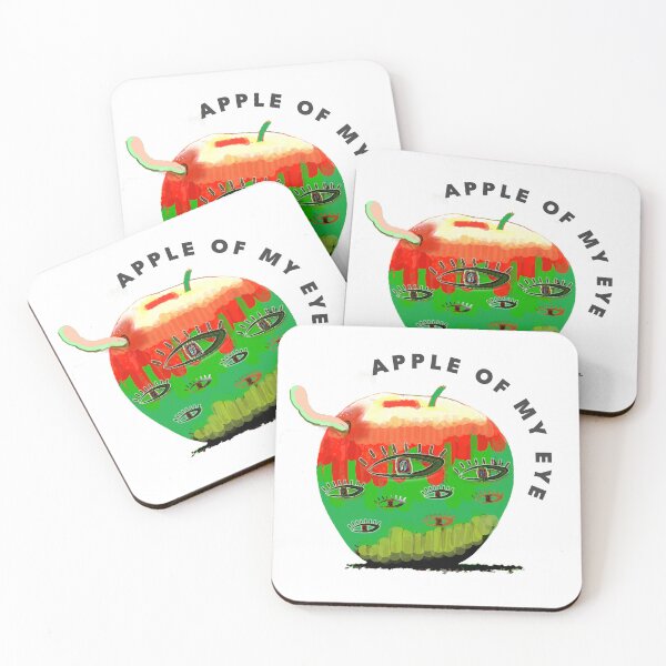Item preview, Apple of My Eye Surreal Art – Eyeball Apple Illustration Design designed and sold by ChiaraPagani.