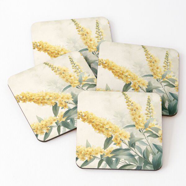 Item preview, Vibrant Goldenrod Flowers Botanical Summer Field Art designed and sold by daila70.