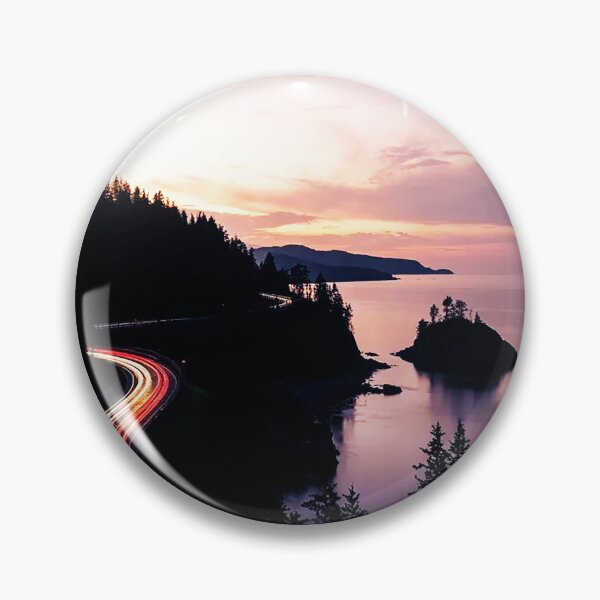 Item preview, Coastal Twilight Drive – Neon Trails by the Sea designed and sold by Exodoi.