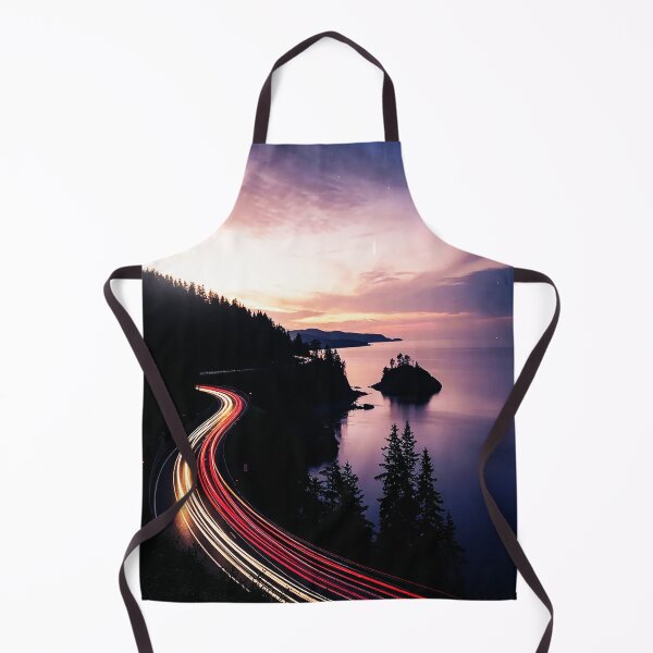 Item preview, Coastal Twilight Drive – Neon Trails by the Sea designed and sold by Exodoi.