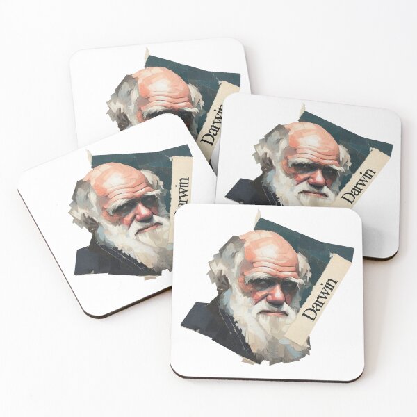 Item preview, Darwin – Evolution Collage Portrait Art Print | Science Natural Selection Biology Poster designed and sold by OzzFrequency.