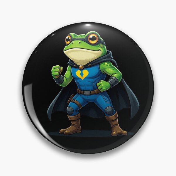 Item preview, Super Hero Frog designed and sold by TheEndDesign.