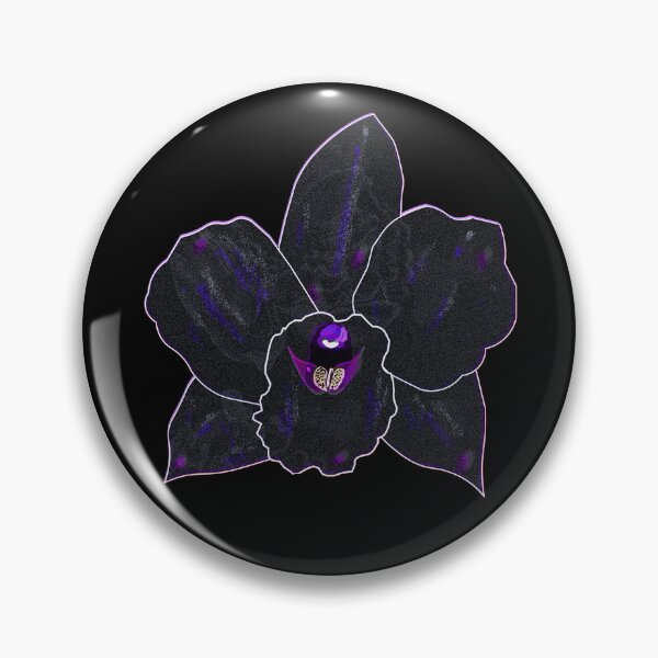 Item preview, Black Orchid – Gothic Botanical Digital Art designed and sold by BatNature.