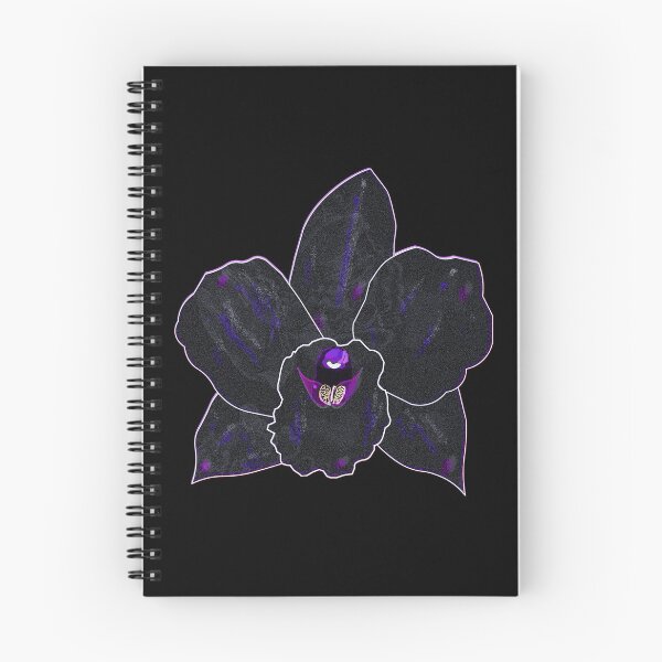 Item preview, Black Orchid – Gothic Botanical Digital Art designed and sold by BatNature.