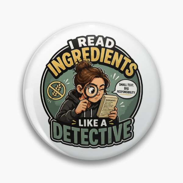 Item preview, I Read Ingredients Like A Detective Gluten Free Shirt designed and sold by PINK FREE.