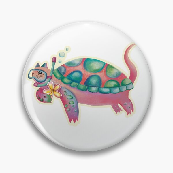 Item preview, Cute Diving Sea Turtle Colorful Underwater  Illustration designed and sold by FaliushART.