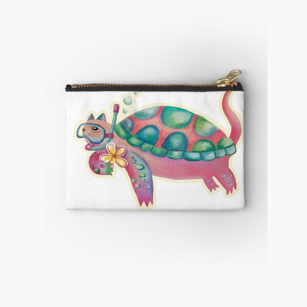 Item preview, Cute Diving Sea Turtle Colorful Underwater  Illustration designed and sold by FaliushART.
