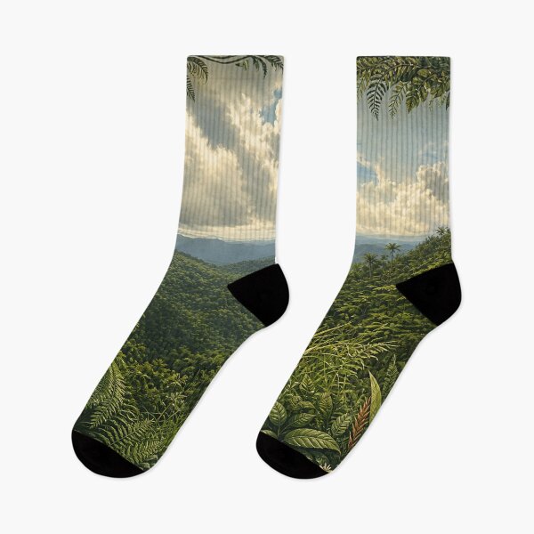 Aperçu de l'œuvre Vue imprenable depuis la forêt tropicale de Toro Negro, à plus de 1 200 mètres d'altitude. créée et vendue par www.elyunqueprints.store.