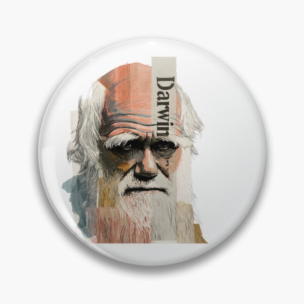 Item preview, Charles Darwin – Evolution Collage Portrait Art Print | Science Natural Selection Biology Poster designed and sold by OzzFrequency.