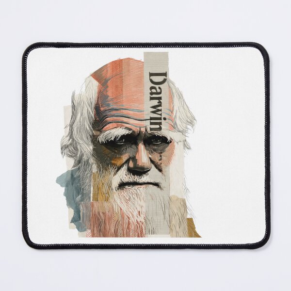 Item preview, Charles Darwin – Evolution Collage Portrait Art Print | Science Natural Selection Biology Poster designed and sold by OzzFrequency.