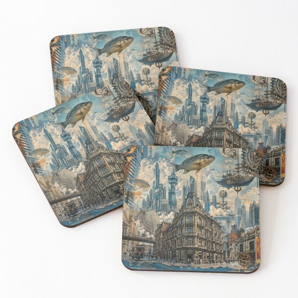 Item preview, Fantasy Cityscape: Steampunk Metropolis designed and sold by DarVibe Designs.