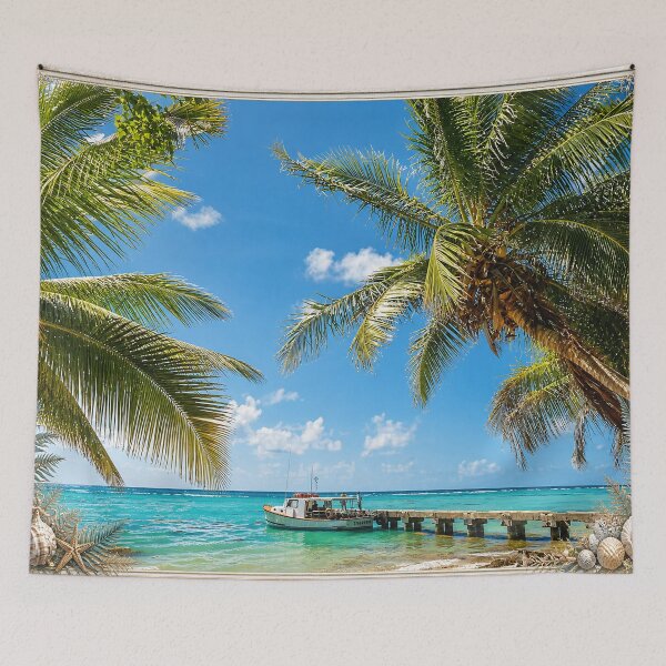 Item preview, Pier in Mona Island Puerto Rico - a hidden treasure  designed and sold by www.elyunqueprints.store.