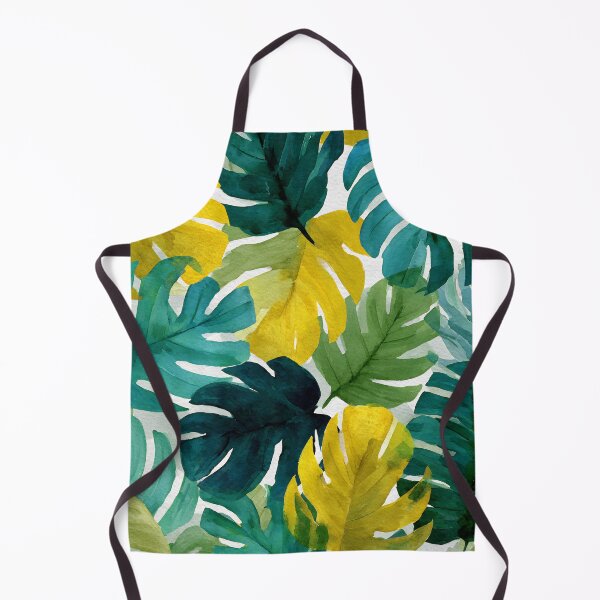 Item preview, Tropical Leaves Watercolor Art, Monstera Banana Palm Botanical Print designed and sold by daila70.