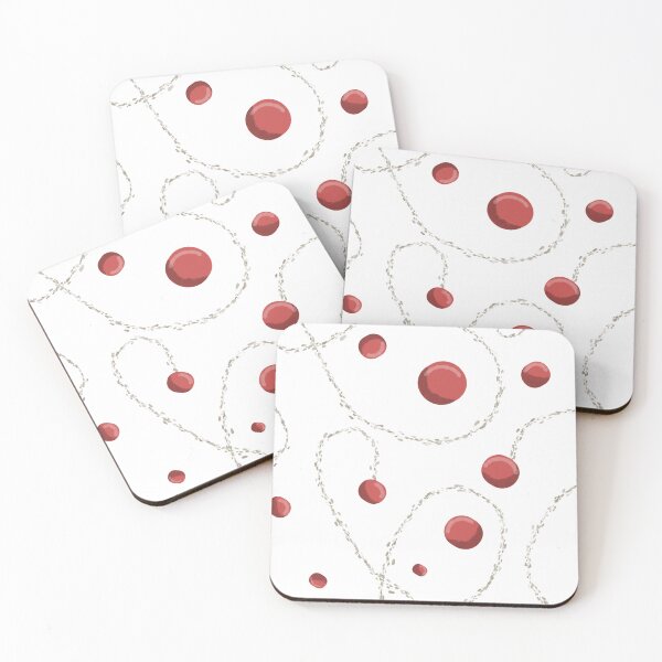 Item preview, Organic Red Cells – Abstract Terra Cotta Bubbles designed and sold by Fiorart Studio .