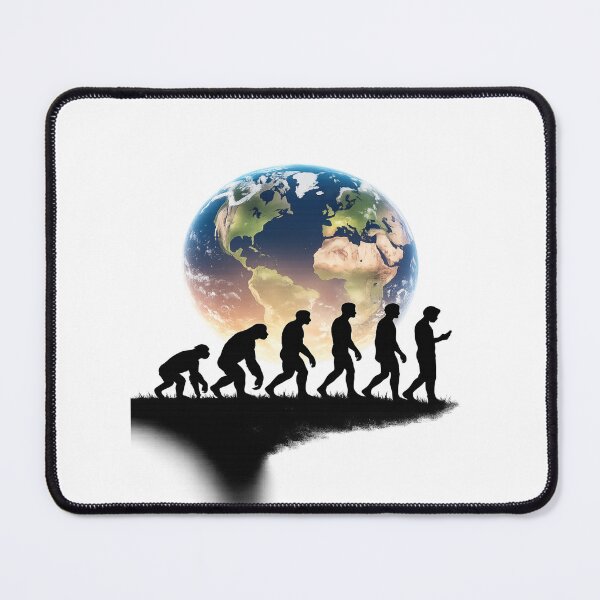 Item preview, Human Evolution Graphic Tee | Funny Modern Society Earth Design designed and sold by ELVIN DESIGNS.