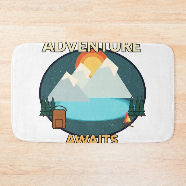 Item preview, Adventure Awaits Mountain Camping Outdoor Travel Design designed and sold by Cozy Oddities Studio.