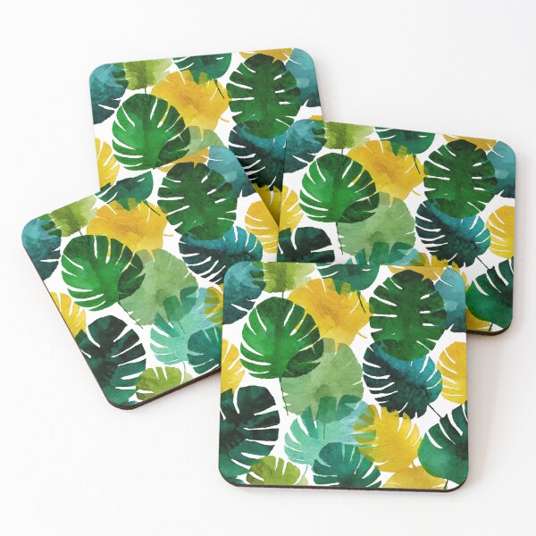 Item preview, Bold Tropical Foliage Watercolor, Green and Yellow Botanical Art designed and sold by daila70.