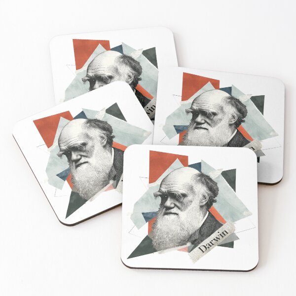 Item preview, Charles Darwin – Evolution Collage Portrait Art Print | Science Natural Selection Biology Poster designed and sold by OzzFrequency.
