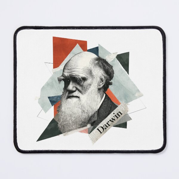 Item preview, Charles Darwin – Evolution Collage Portrait Art Print | Science Natural Selection Biology Poster designed and sold by OzzFrequency.