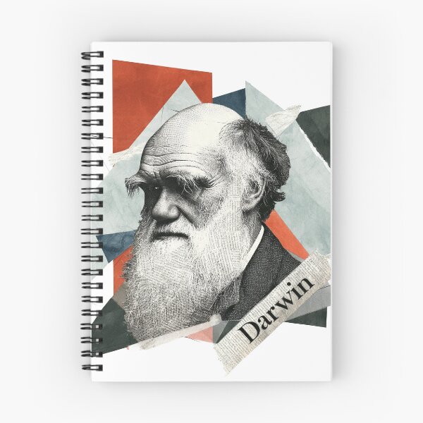 Item preview, Charles Darwin – Evolution Collage Portrait Art Print | Science Natural Selection Biology Poster designed and sold by OzzFrequency.