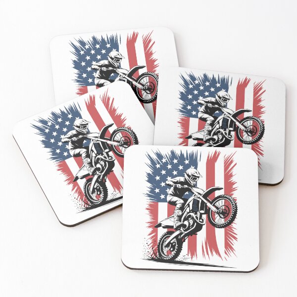 Item preview, Motorcyclist Performing Stunt in Front of Flag designed and sold by jkrphoto.