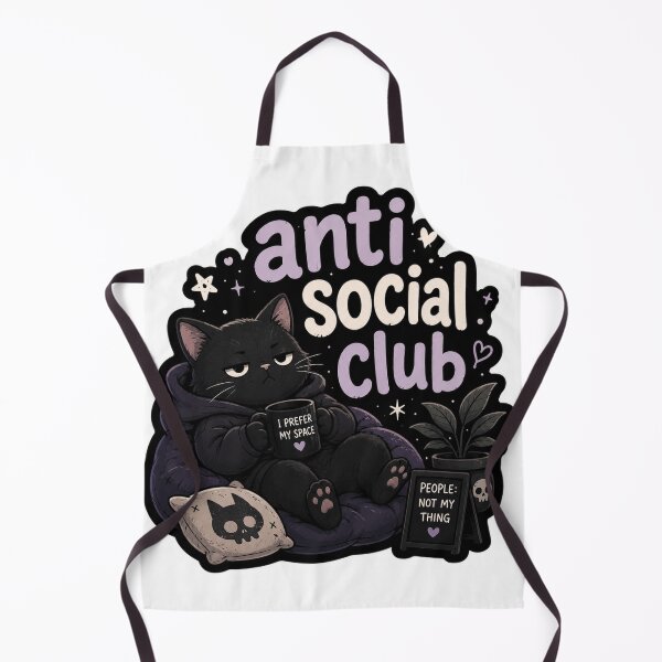 Item preview, Anti Social Club Sticker | Introvert Aesthetic designed and sold by CutePlix.