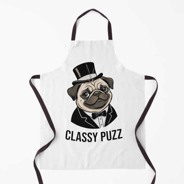 Item preview, Classy Fuzz Gentleman Pug in Tuxedo and Top Hat designed and sold by GiggleInkTees.