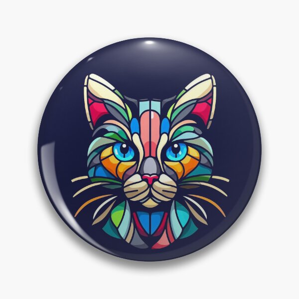 Item preview, Prismatic Cat Face designed and sold by BlackCat Vibe.