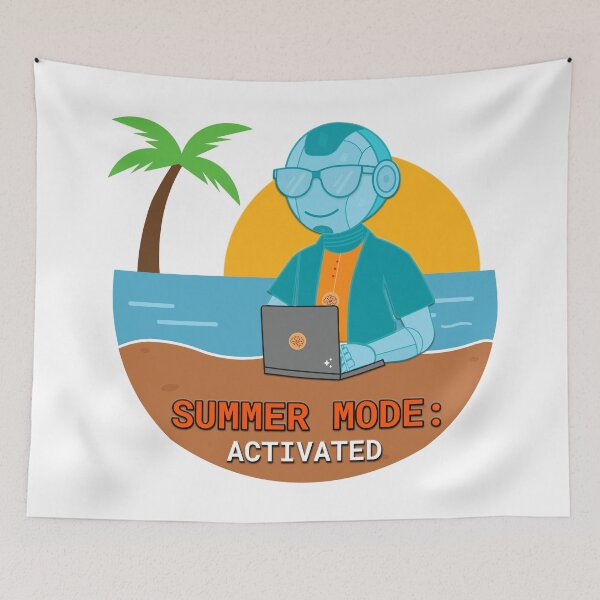 Item preview, Summer Mode: Activated - Tech Humor AI Design designed and sold by Print Expert.