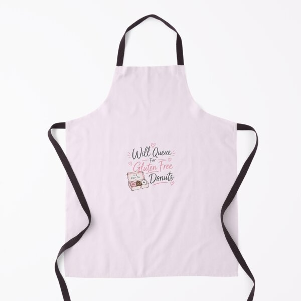Item preview, Will Queue For Gluten Free Donuts – Funny Coeliac Foodie Bakery Quote Design designed and sold by My Gluten Free Life UK.
