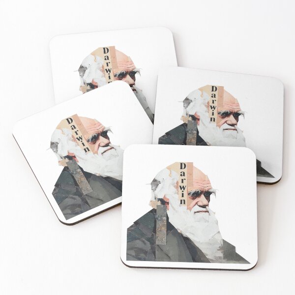 Item preview, Charles Darwin – Evolution Collage Portrait Art Print | Science Natural Selection Biology Poster designed and sold by OzzFrequency.