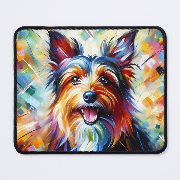 Item preview, Australian Terrier Acrylic Art: Black and Tan Aussie Terrier designed and sold by Puppy Puzzles Plus.