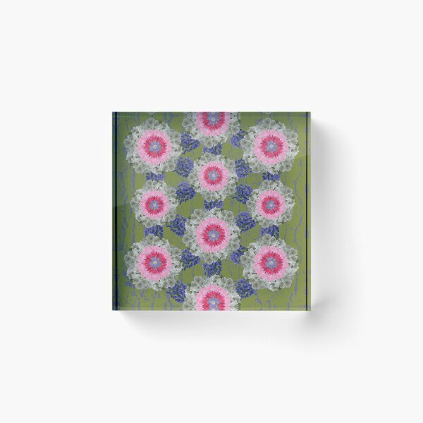 Item preview, Spring Flower Alternating Radials on Green designed and sold by Digitalmyth's Designs.