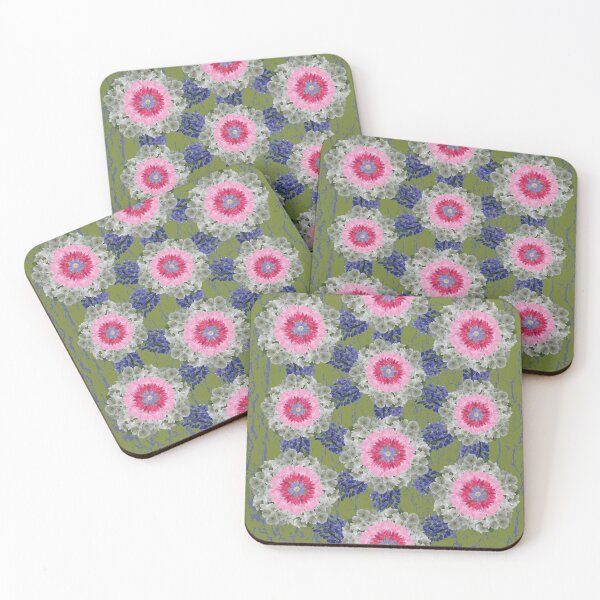 Item preview, Spring Flower Alternating Radials on Green designed and sold by Digitalmyth's Designs.
