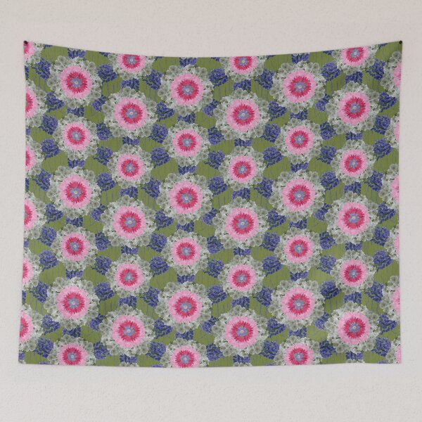 Item preview, Spring Flower Alternating Radials on Green designed and sold by Digitalmyth's Designs.