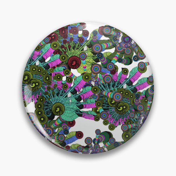 Aperçu de l'œuvre Motif abstrait psychédélique de corail p5js art créée et vendue par JashJhaveri.