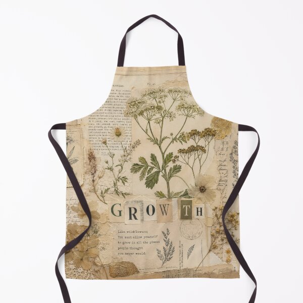 Item preview, Botanical Vintage Collage: Word "GROWTH" designed and sold by DarVibe Designs.