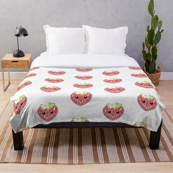 Item preview, Kawaii Strawberry Dot Art designed and sold by Cardiff Creative.