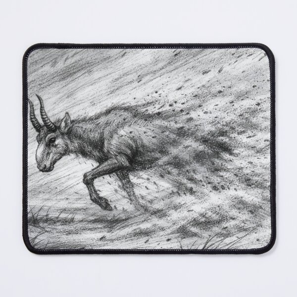 Item preview, Saiga Antelope Dust Storm Surrender to Harsh Survival designed and sold by WildlifeInc.